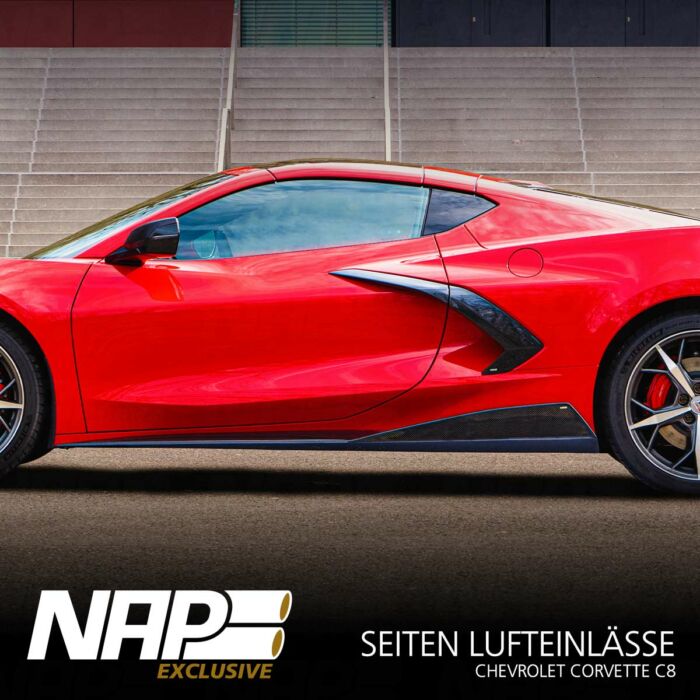 NAP Exclusive Chevrolet Corvette C8 Carbon Aero Kit Seiten Lufteinlässe – Bild 3