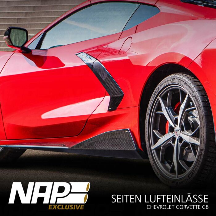 NAP Exclusive Chevrolet Corvette C8 Carbon Aero Kit Seiten Lufteinlässe – Bild 2