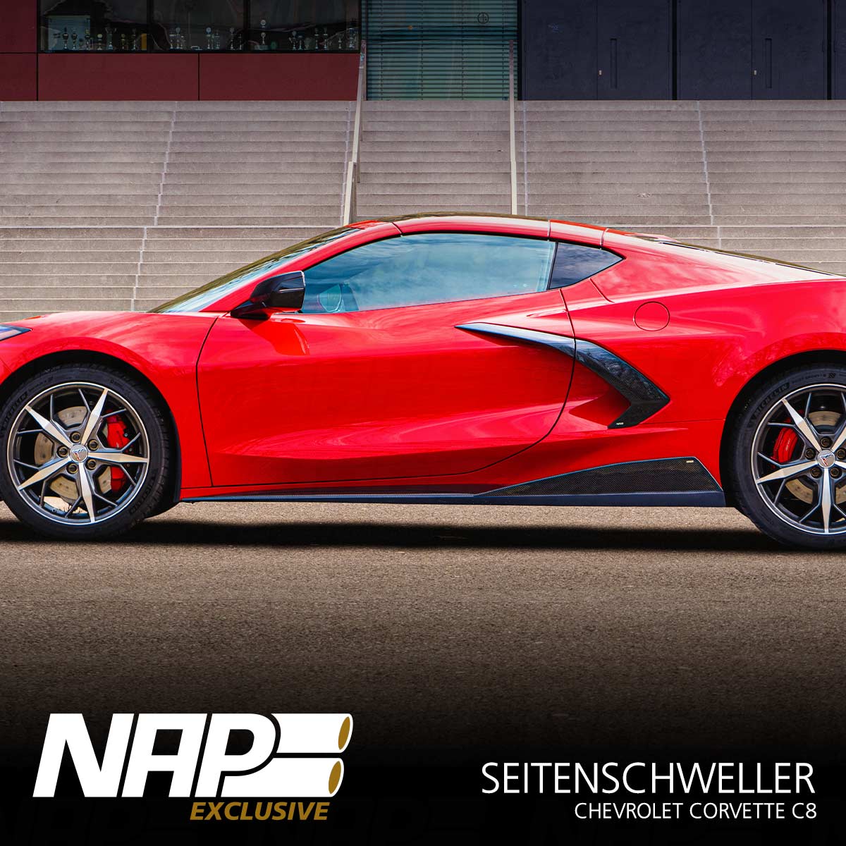 NAP Exclusive Corvette C8 Basalt Seitenschweller black