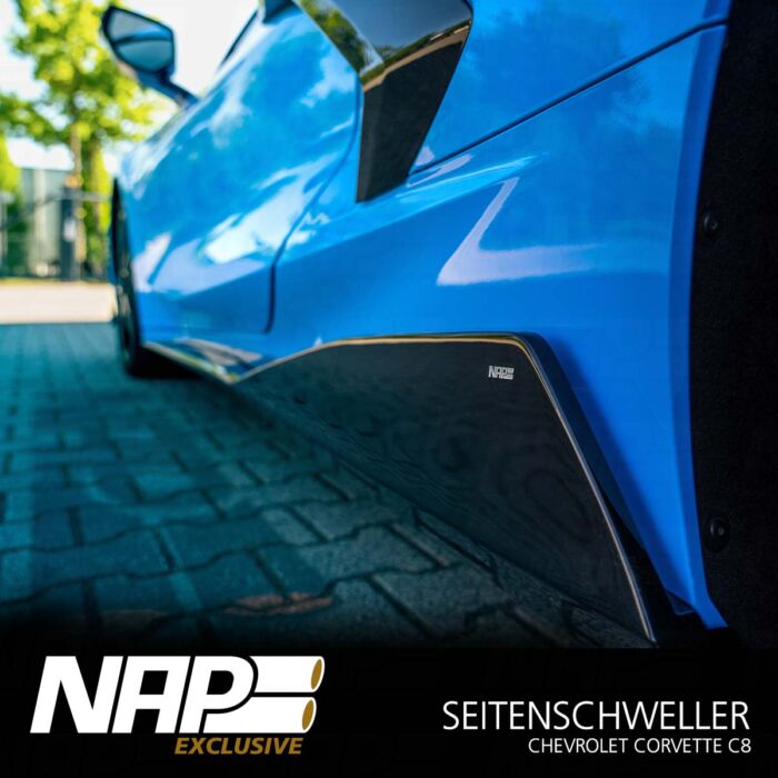 NAP Exclusive Chevrolet Corvette C8 Basalt (black) Aero Kit Seitenschweller – Bild 2