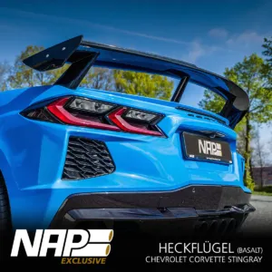 NAP Sportauspuff Chevrolet Corvette Stingray Hecksfluegel basalt 01