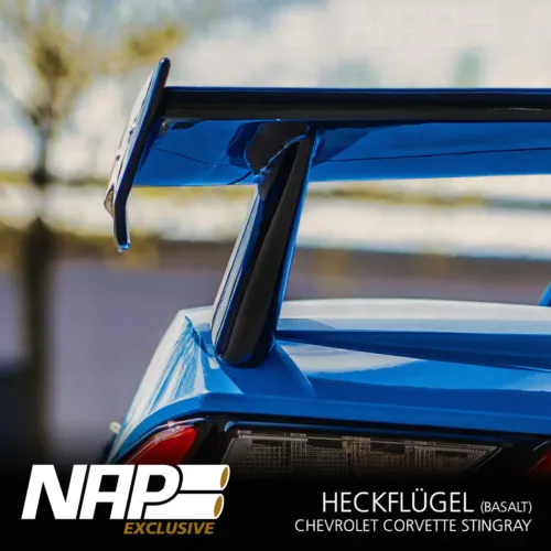 NAP Sportauspuff Chevrolet Corvette Stingray Hecksfluegel basalt 02