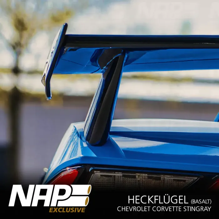 NAP Exclusive Chevrolet Corvette C8 Basalt (black) Aero Kit Heckflügel – Bild 2