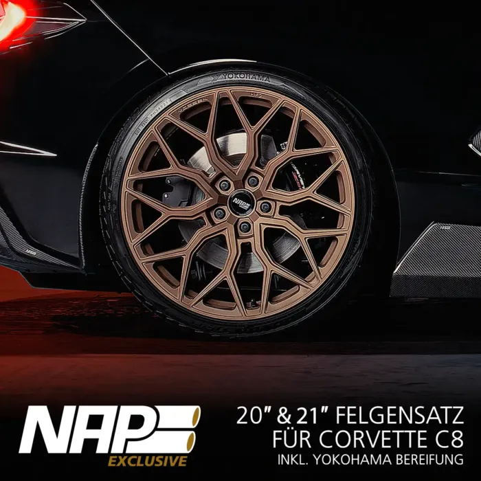 NAP Exclusive 20" & 21" Kompletträder-Set Vossen Monoblock | Corvette C8 – Bild 2