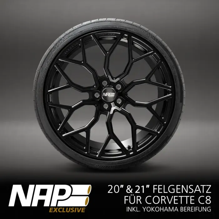 NAP Exclusive 20" & 21" Kompletträder-Set Vossen Monoblock | Corvette C8 – Bild 4