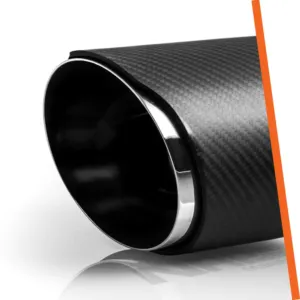 NAP Sportauspuff Endrohr Edelstahl + Carbon