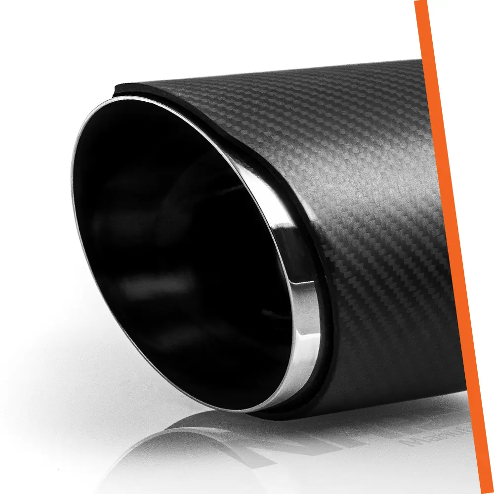NAP Sportauspuff Endrohr Edelstahl + Carbon