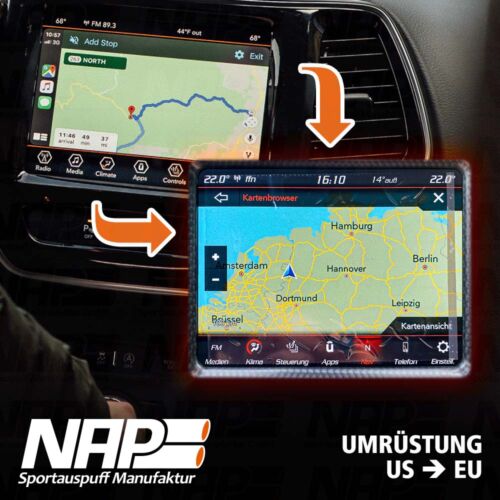 NAP Sportauspuff Homologation Umrüstung Deutsch Navi