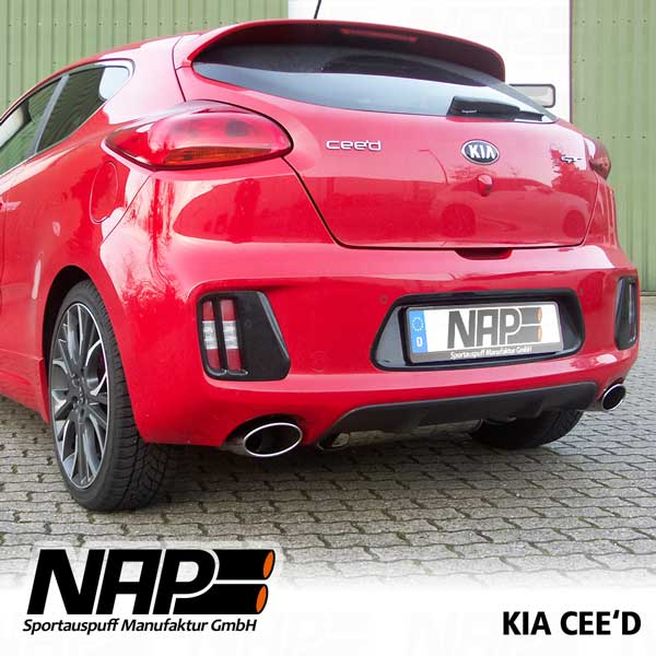 NAP Sportauspuff KIA Ceed hinten1