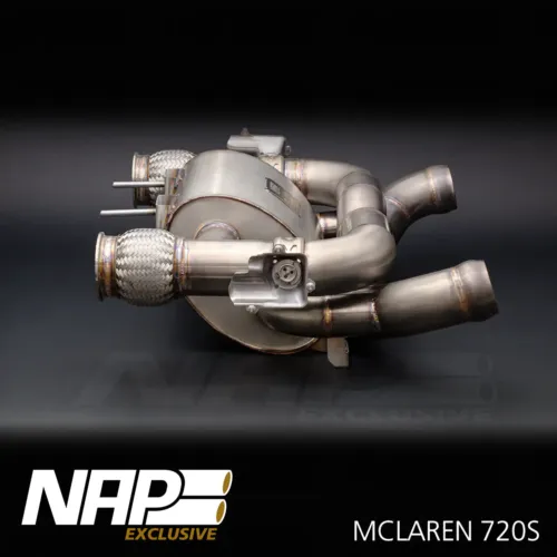 NAP Sportauspuff McLaren 720S Klappenauspuff X Pipe Seite