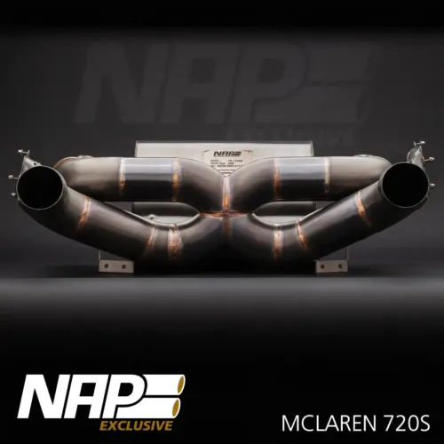 NAP Sportauspuff McLaren 720S Klappenauspuff X Pipe front