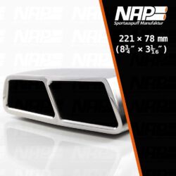 NAP Sportapuspuff Endrohr 221 trapez po dw 1