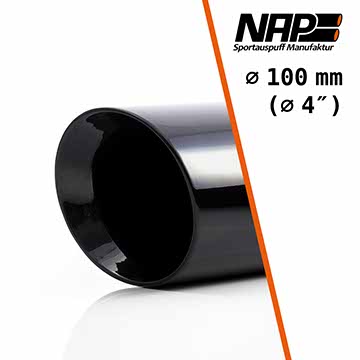 NAP Sportauspuff Endrohr black 100 mm