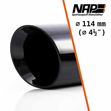 NAP Sportauspuff Endrohrauswahl black 114mm